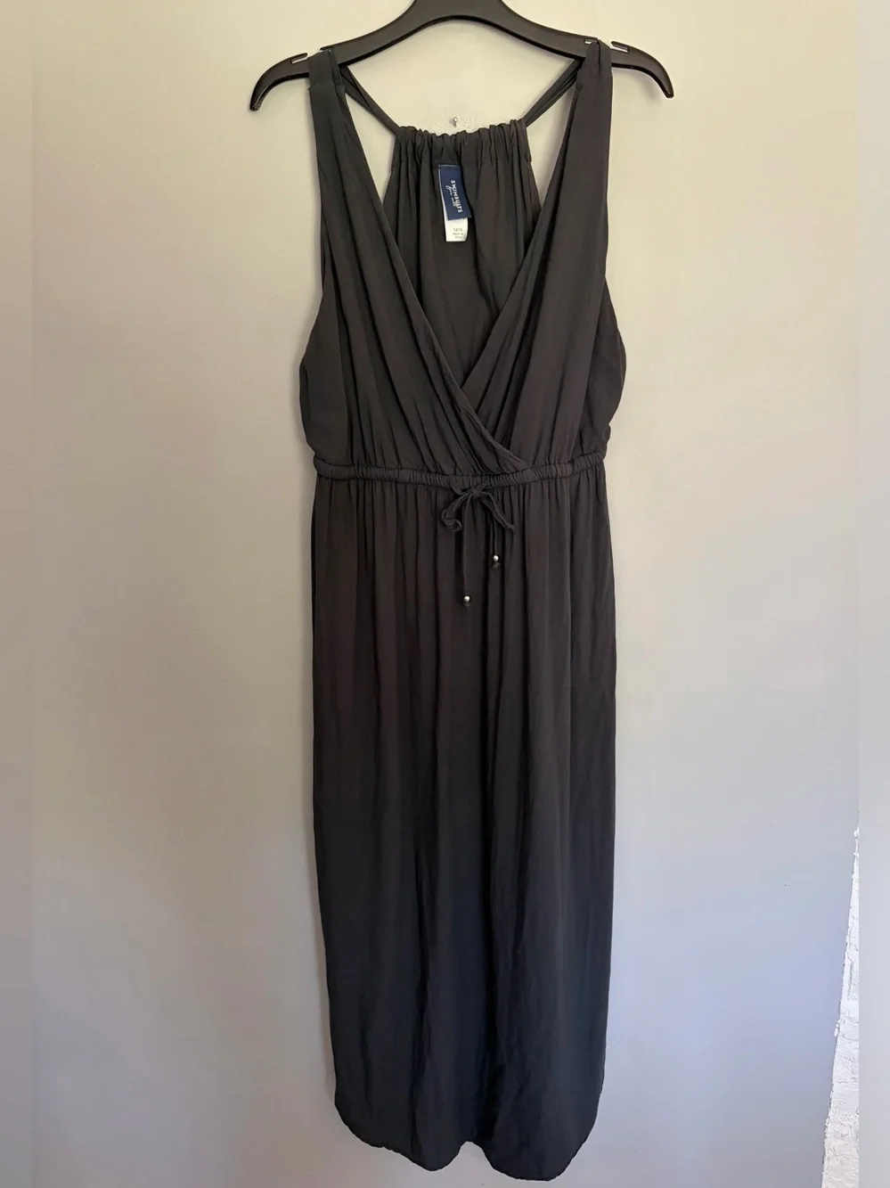 Swimsuits For All Tenley Cover Up Maxi Dress Woman 14/16 Dark Gray Side Slits
